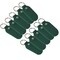 Oval Leather Keychains Kit – Full-Grain Latigo, 10-Pack, Engraving & Foil Stamping Ready, DIY Personalized Keyrings